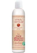 Simply Sensual Luxe Mane Attraction Shampoo With Pheromones Pomegranate Ginger 8 Ounce