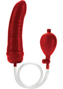 Colt Hefty Probe Inflatable Butt Plug -red