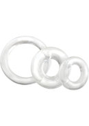 Ringo X3 Cock Rings (3 Sizes Per Pack) - Clear (6 Packs Per...