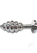 Rouge Threaded Stainless Steel Anal Plug - Large - Clear...