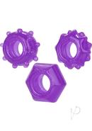 Reversible Ring Set Silicone Cock Ring (3 Piece Set) -...