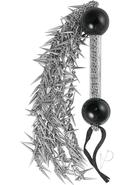 Dominant Submissive Collection Spike Chaine Whip - Silver