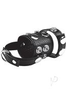 Candb Gear Cock Ring With Ball Stretcher 1.5in - Black