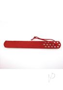 Rouge Leather Three Flap Paddle - Red