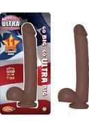 All American Ultra Whoppers Straight Dildo 11in - Chocolate