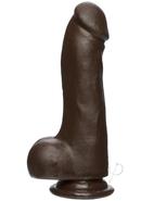 The D Master D Firmskyn Dildo With Balls 7.5in - Chocolate