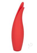 Red Hot Sizzle Rechargeable Silicone Vibrator With Clitoral...