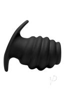 Master Series Silicone Ribbed Hollow Anal Plug - Large -...