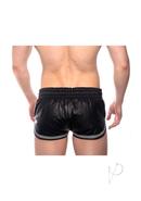 Prowler Red Leather Sport Shorts - Large - Black/gray