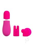 Rose Petite Massage Wand Kit (set Of 3) - Pink