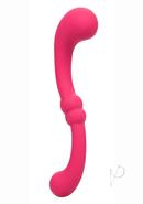Pretty Little Wands Curvy Rechargeable Silicone Vibrator - Red