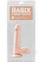 Basix Dong With Suction Cup 6in - Vanilla