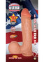 Real Skin All American Ultra Whoppers Straight Dildo 10in - Vanilla