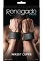 Renegade Bondage Vinyl Wrist Cuffs - Black