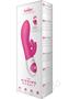 The Rabbit Company The Kissing Rabbit Rechargeable Silicone Vibrator With Clitoral Suction - Hot Pink