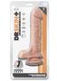Dr. Skin Plus Gold Collection Posable Dildo With Balls 9in - Vanilla