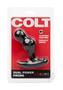 Colt Dual Power Probe Rechargeable Silicone Vibrator - Black